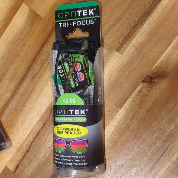Optitek Tri-Focus Multi Focal readers +2.00 A3 NWT - Picture 4 of 6